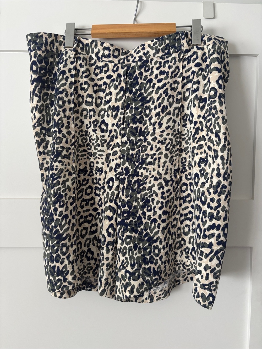 Marks & Spencer High Waist Animal Print Shorts in Ivory and Black